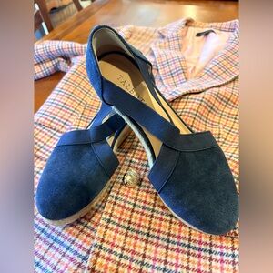 Talbots Dark Blue Espadrille Flats